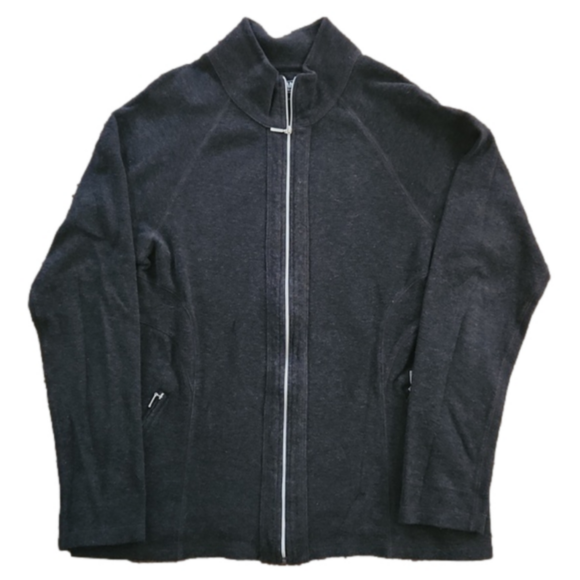 KIRKLAND Signature Gray Ladies Zip-Up Jacket - Picture 1 of 7